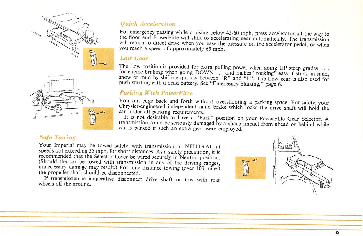 1955 Chrysler Imperial Owners Manual Page 1